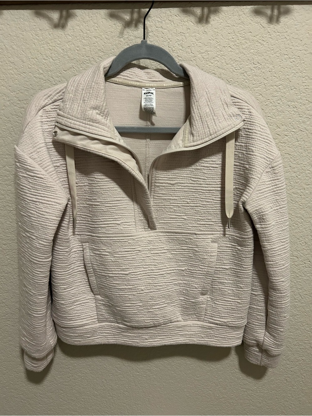 RBX Cozy Half-Zip Pullover in Beige